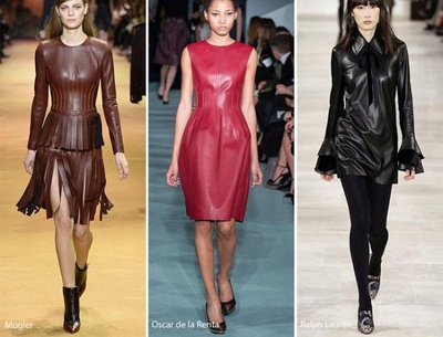 тенденции моды осень 2016-2017 кожаные изделия