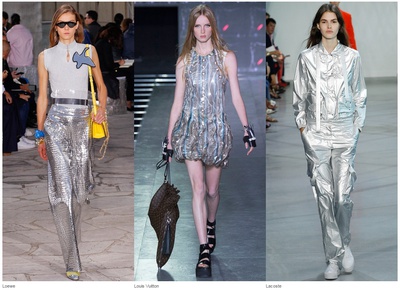 модные тенденции весна-лето 2016, серебрянныый цвет
