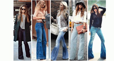 модные тенденции весна-лето 2016, джинсы-клешь